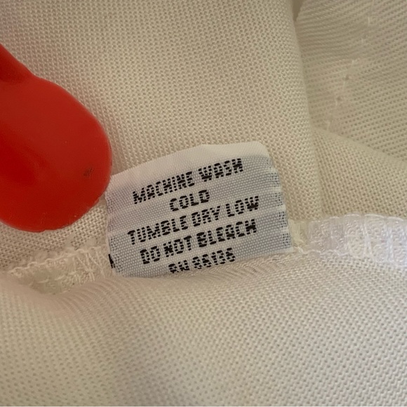 Bryn Walker White 3/4 Sleeve Lagenlook Tunic Top Relaxed Fit Asymmetrical Hem - Picture 10 of 11